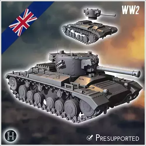 Valentine Mark Mk XI infantry tank - UK United WW2 Kingdom Briti