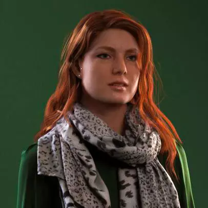 00021Yvonne004 woman in jeans and sweater 3D model_0