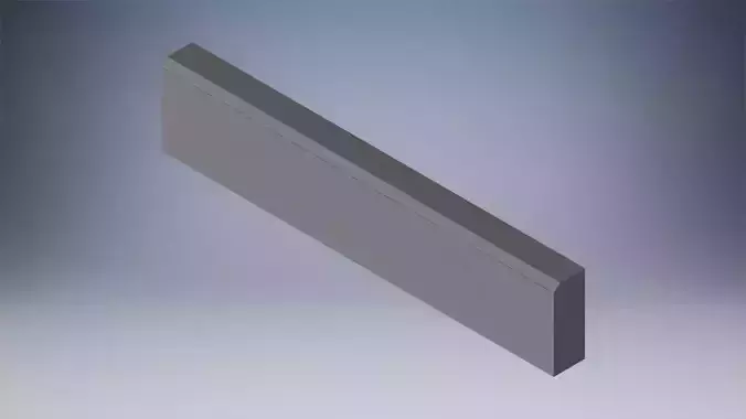 Concrete Curb  3D model