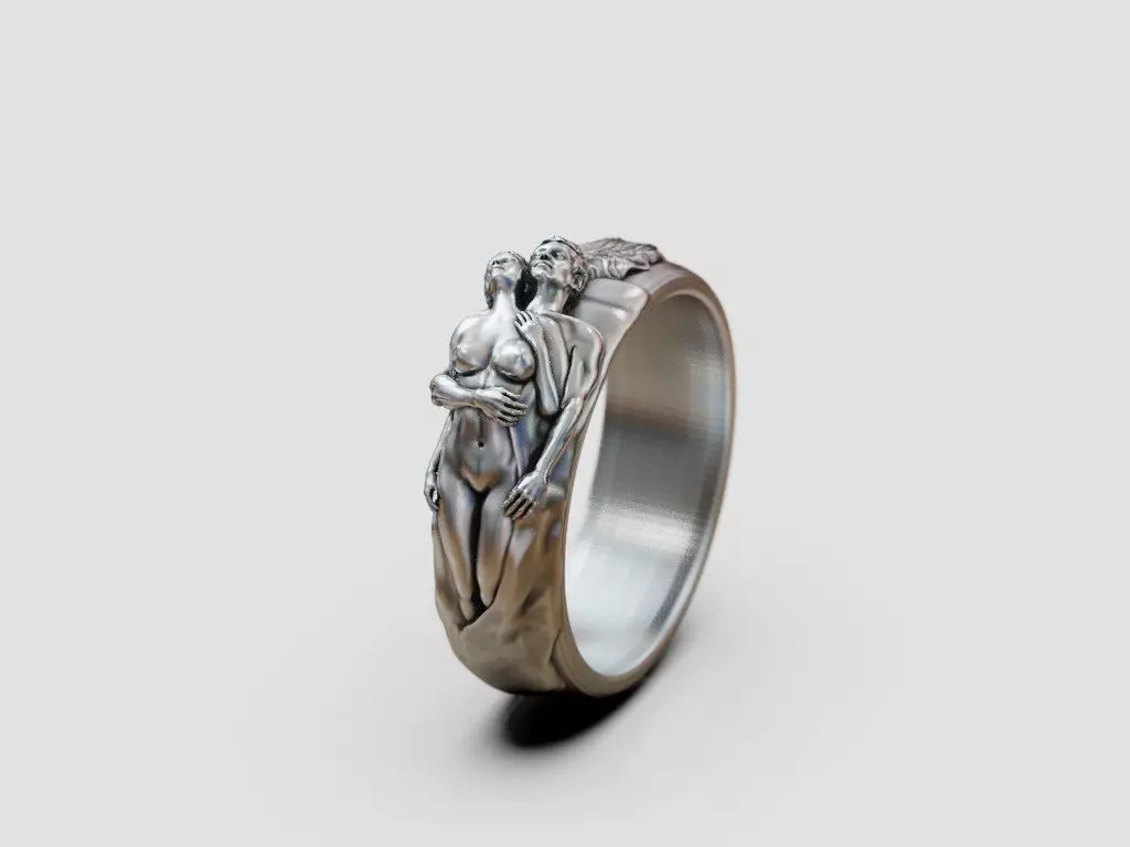 anillo PAREJA 3D print model_0