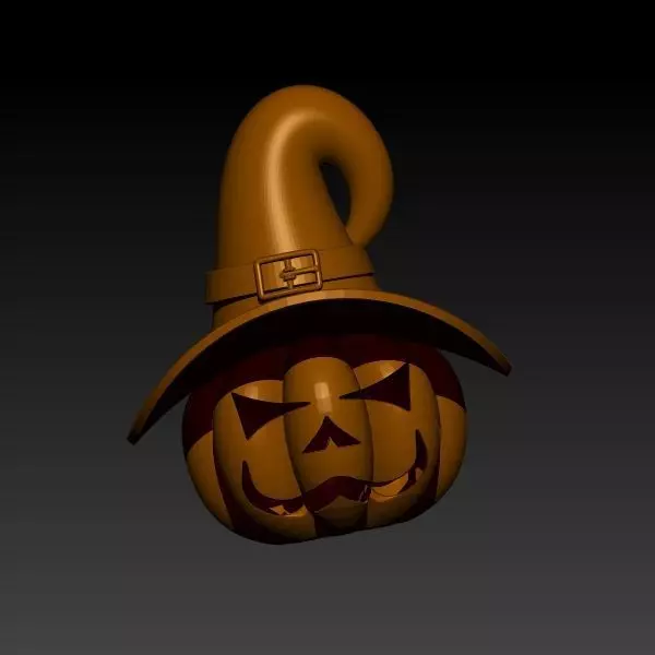 halloween pumpkin  3D print model_4