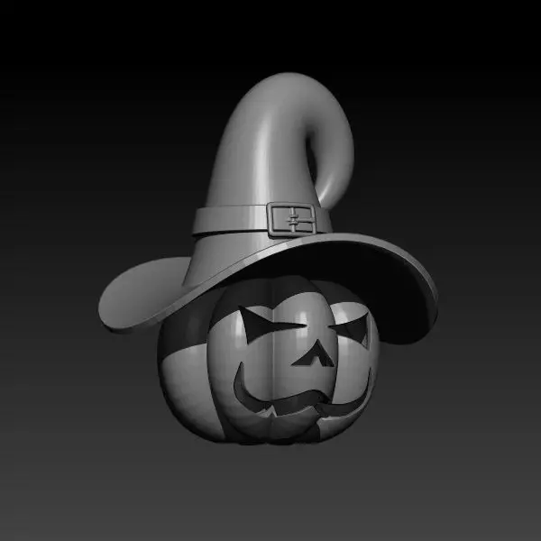 halloween pumpkin  3D print model_3