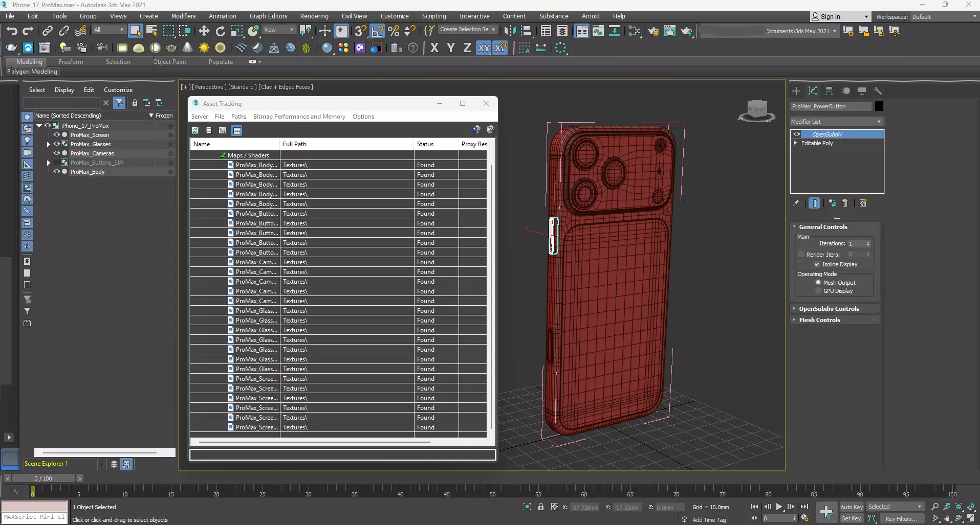 Apple iPhone 17 Pro Max Deep Blue 3D model_15