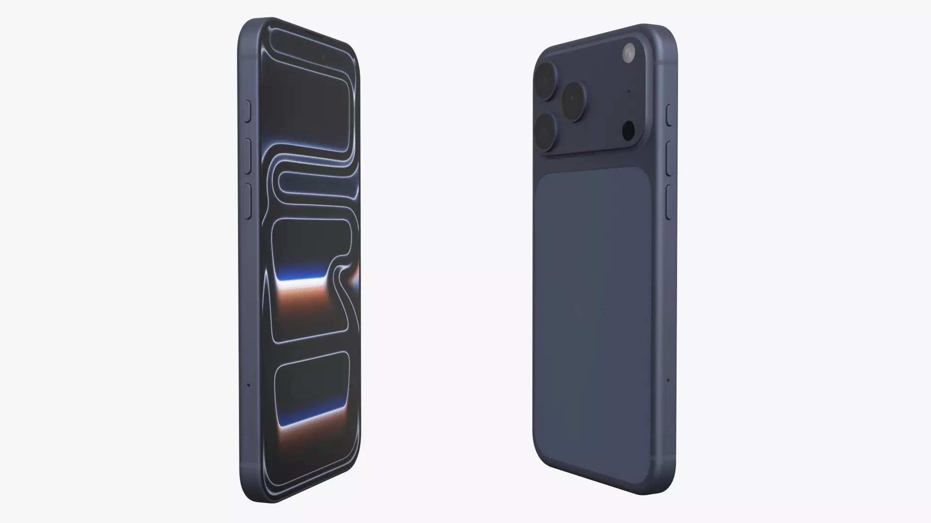 Apple iPhone 17 Pro Max Deep Blue 3D model_2