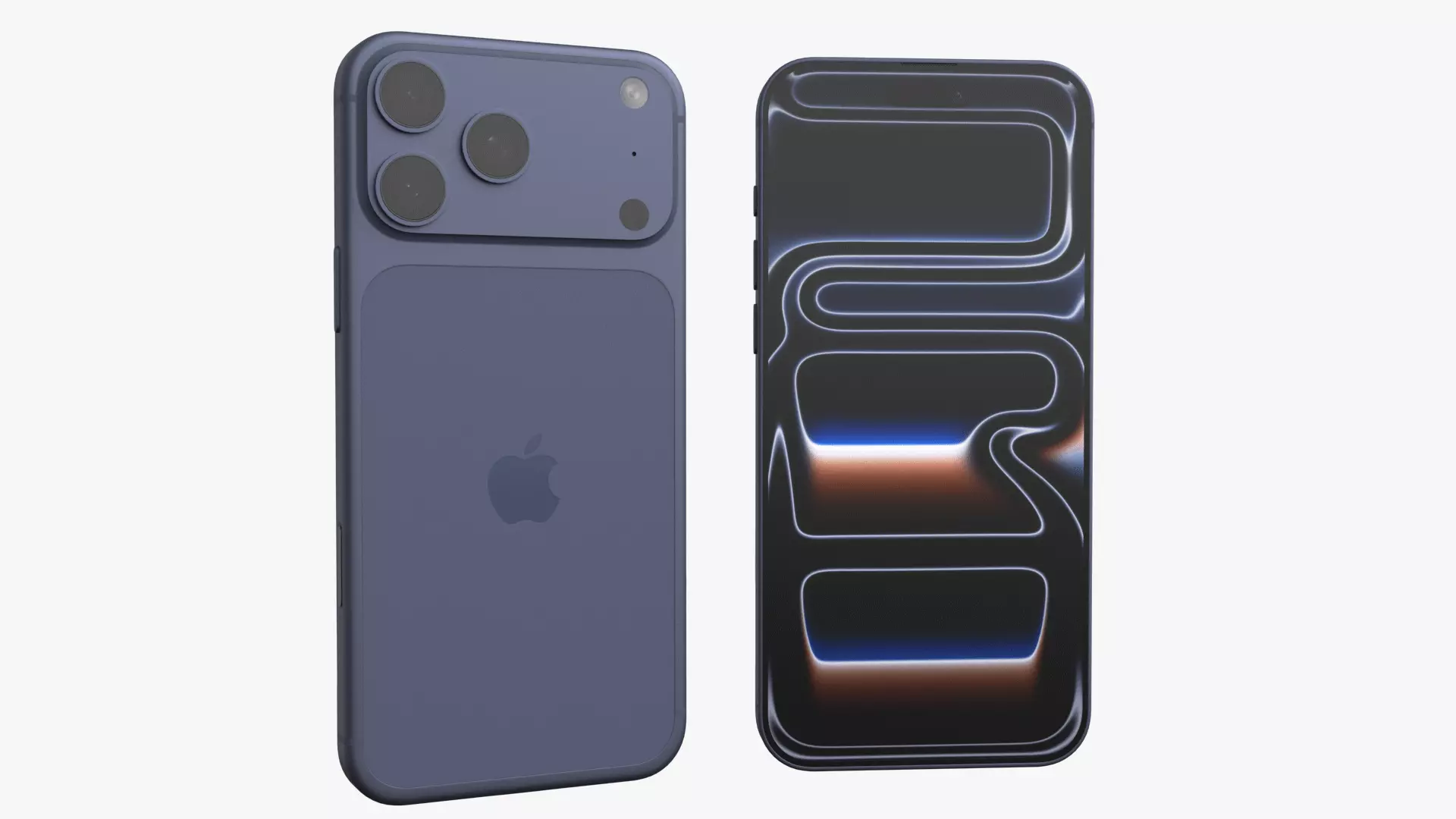 Apple iPhone 17 Pro Max Deep Blue 3D model_0