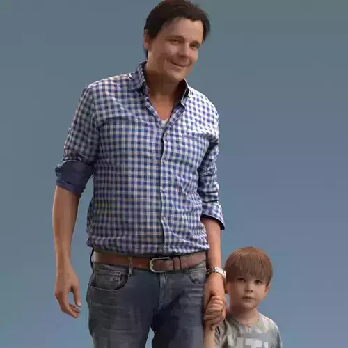 00034Joris003 man 3D model