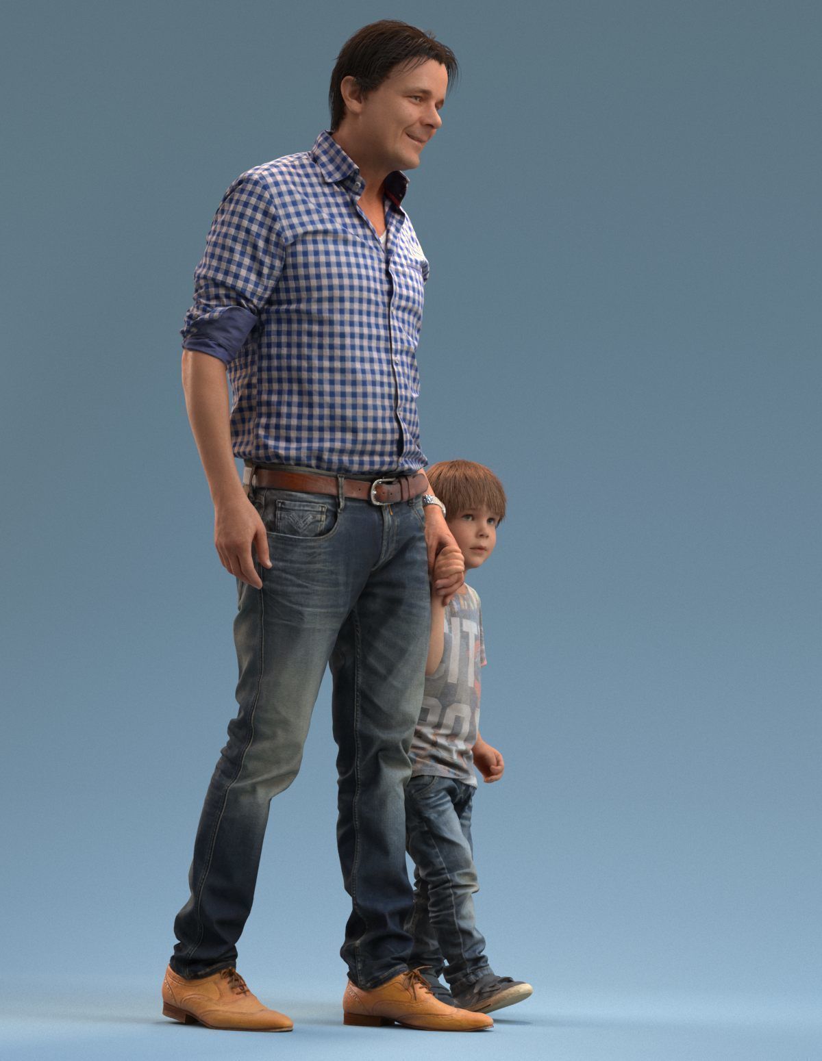 00034Joris003 man 3D model_2