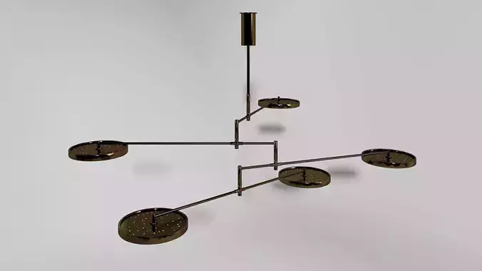 holly hunt lamp Low-poly 3D model