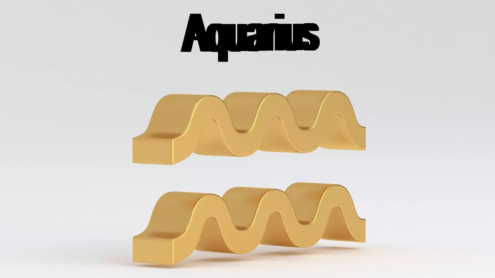 Astrological Sign aquarius 3D model_4