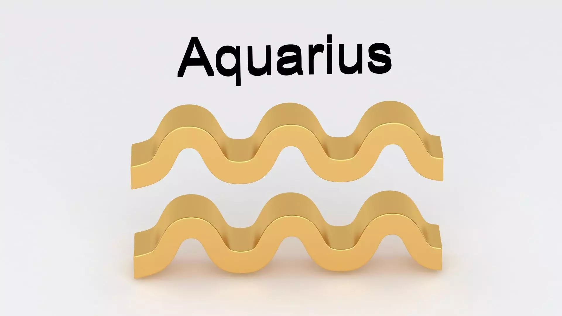 Astrological Sign aquarius 3D model_3