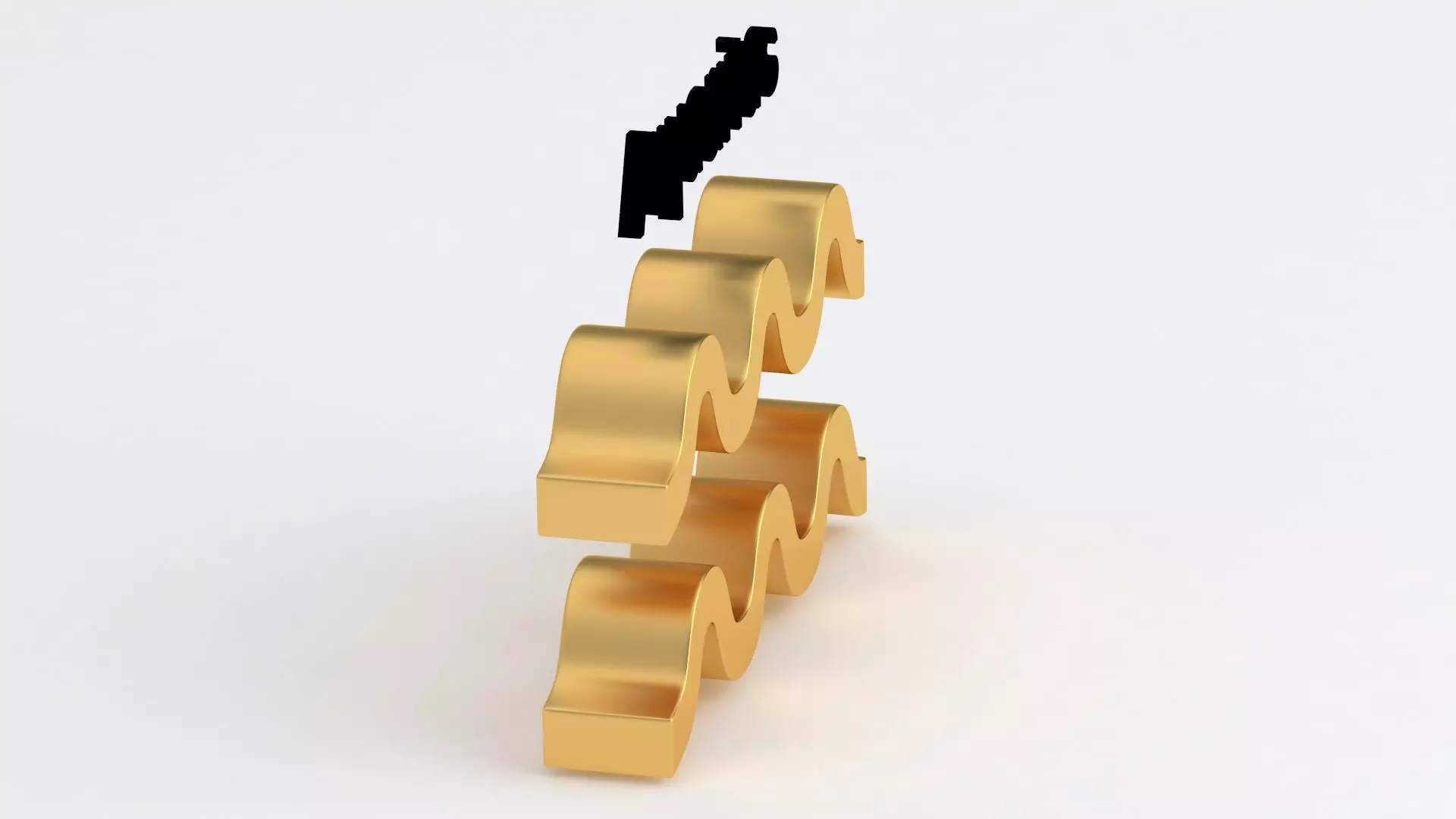 Astrological Sign aquarius 3D model_5