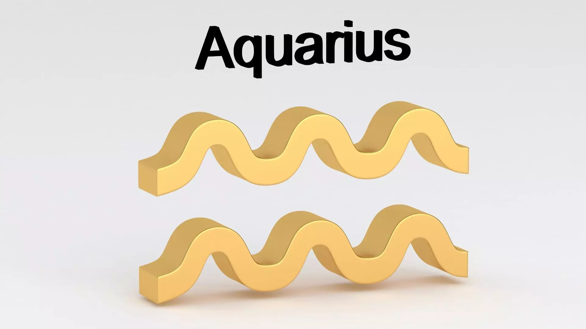 Astrological Sign aquarius 3D model_1