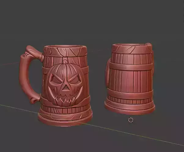 Halloween Pumpkin Can Holder Mug 