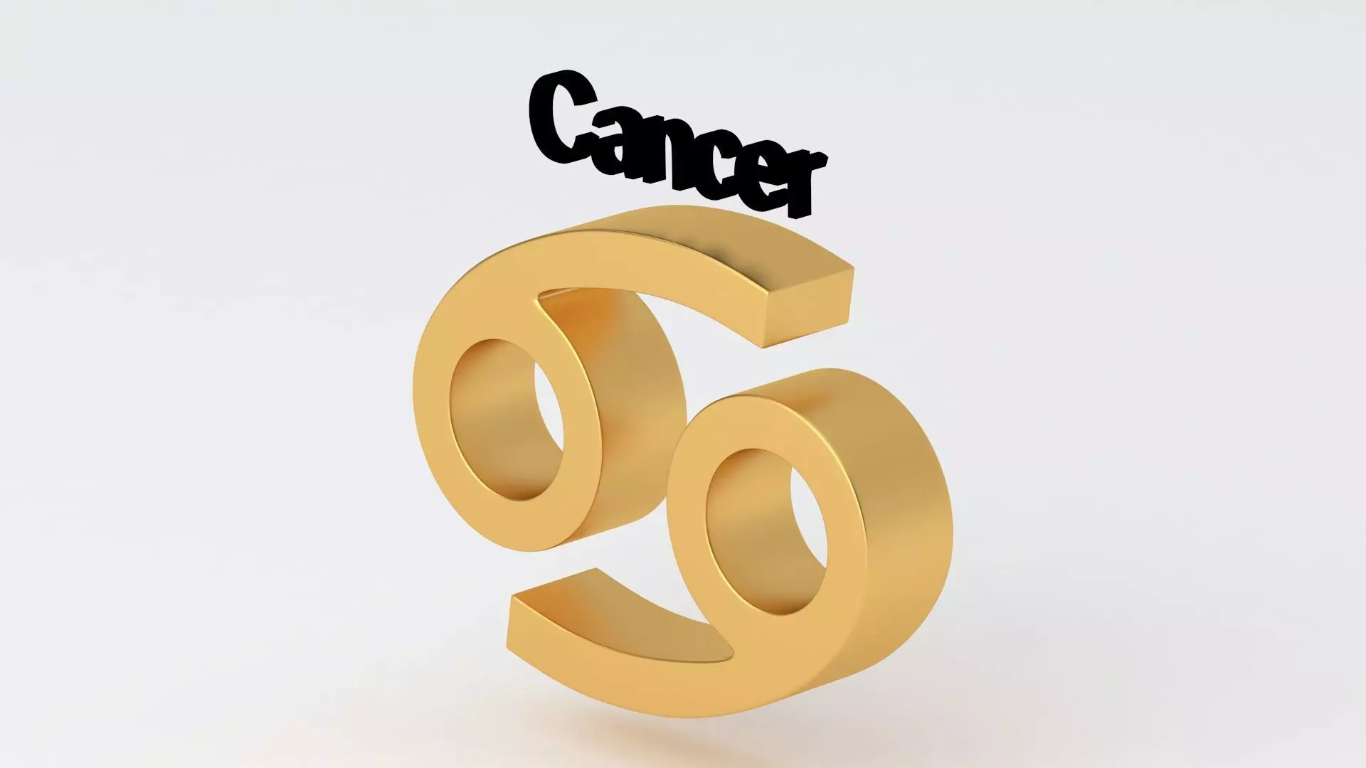 Astrological Sign cancer 3D model_2