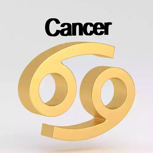 Astrological Sign cancer 3D model Astrological Sign cancer 3D model
