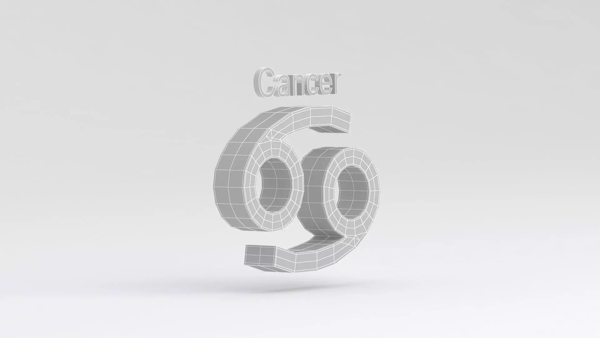 Astrological Sign cancer 3D model_9