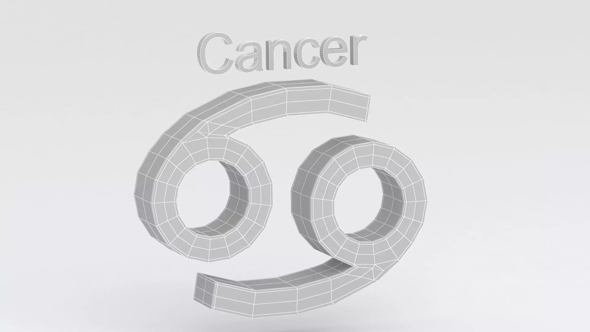 Astrological Sign cancer 3D model_6