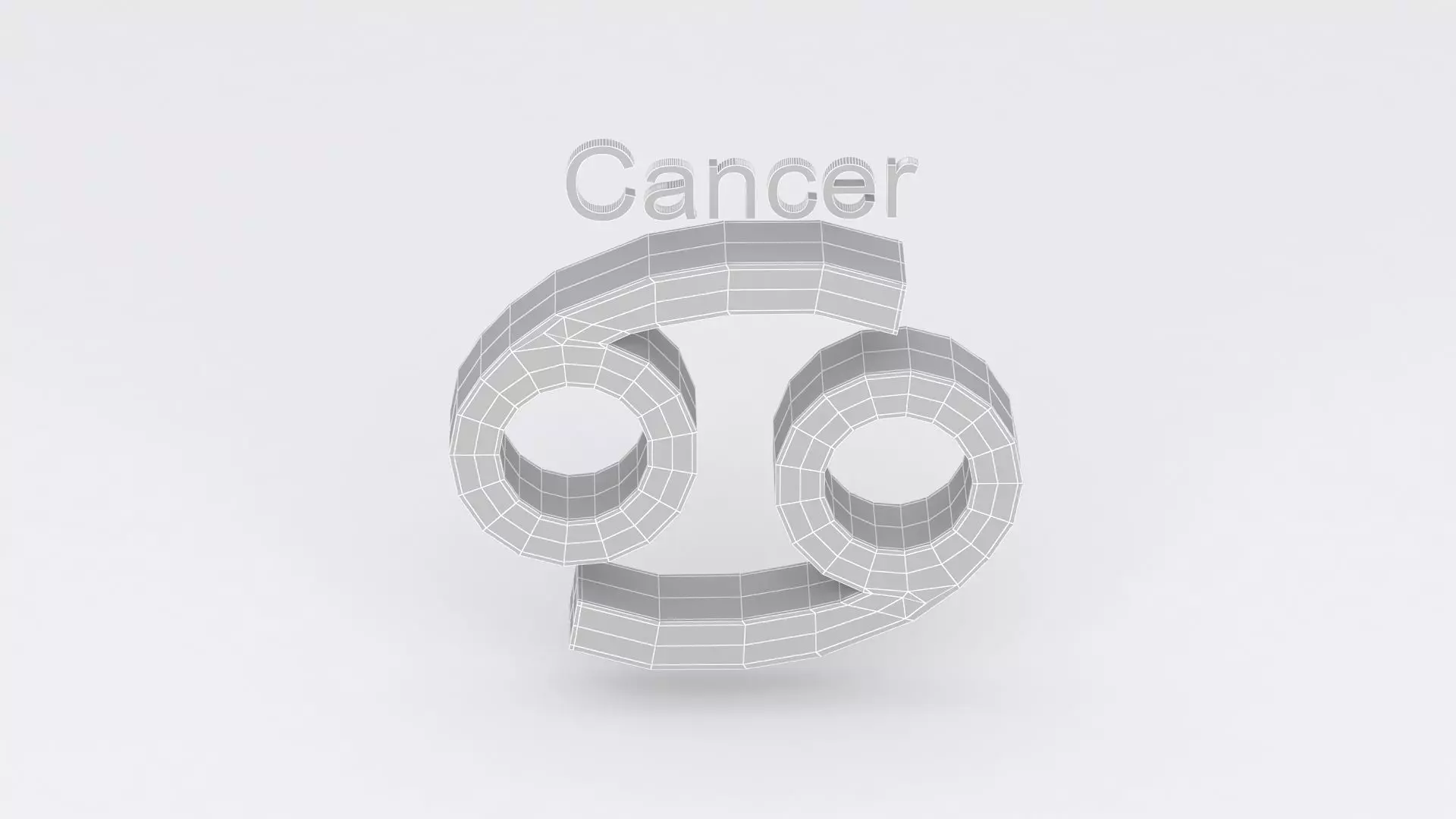 Astrological Sign cancer 3D model_8