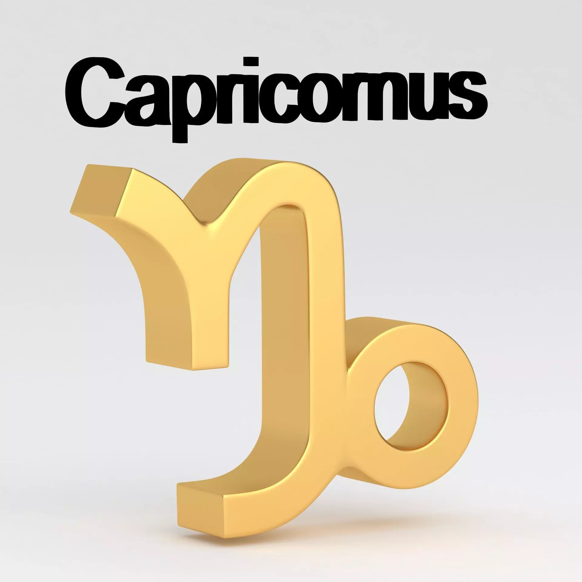 Astrological Sign capricornus 3D model_0