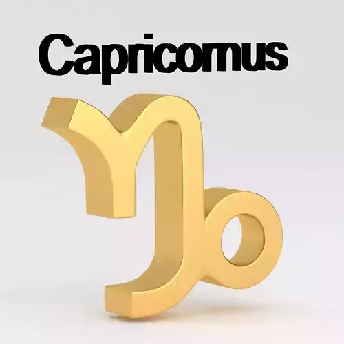 Astrological Sign capricornus 3D model Astrological Sign capricornus 3D model
