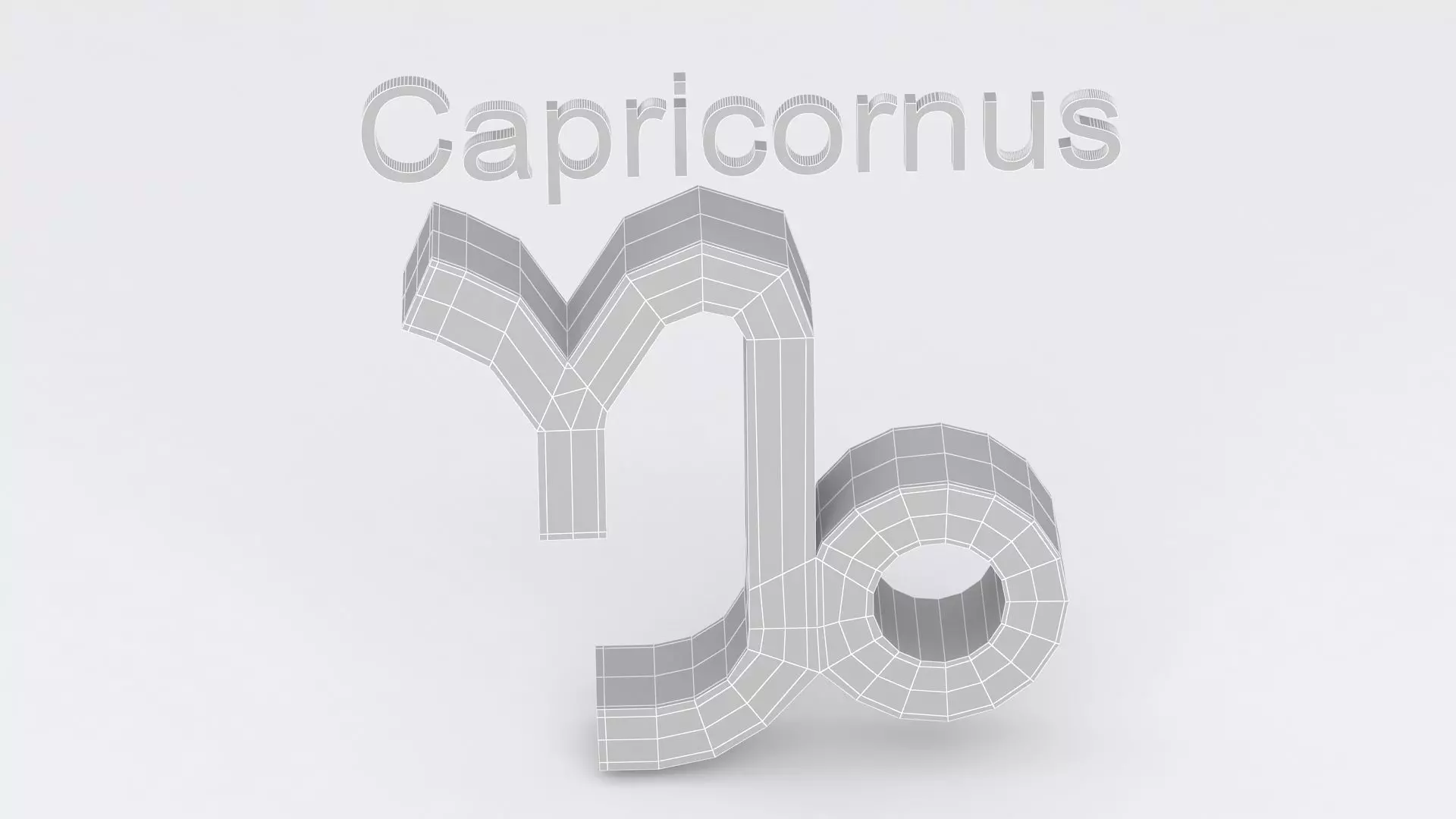 Astrological Sign capricornus 3D model_8