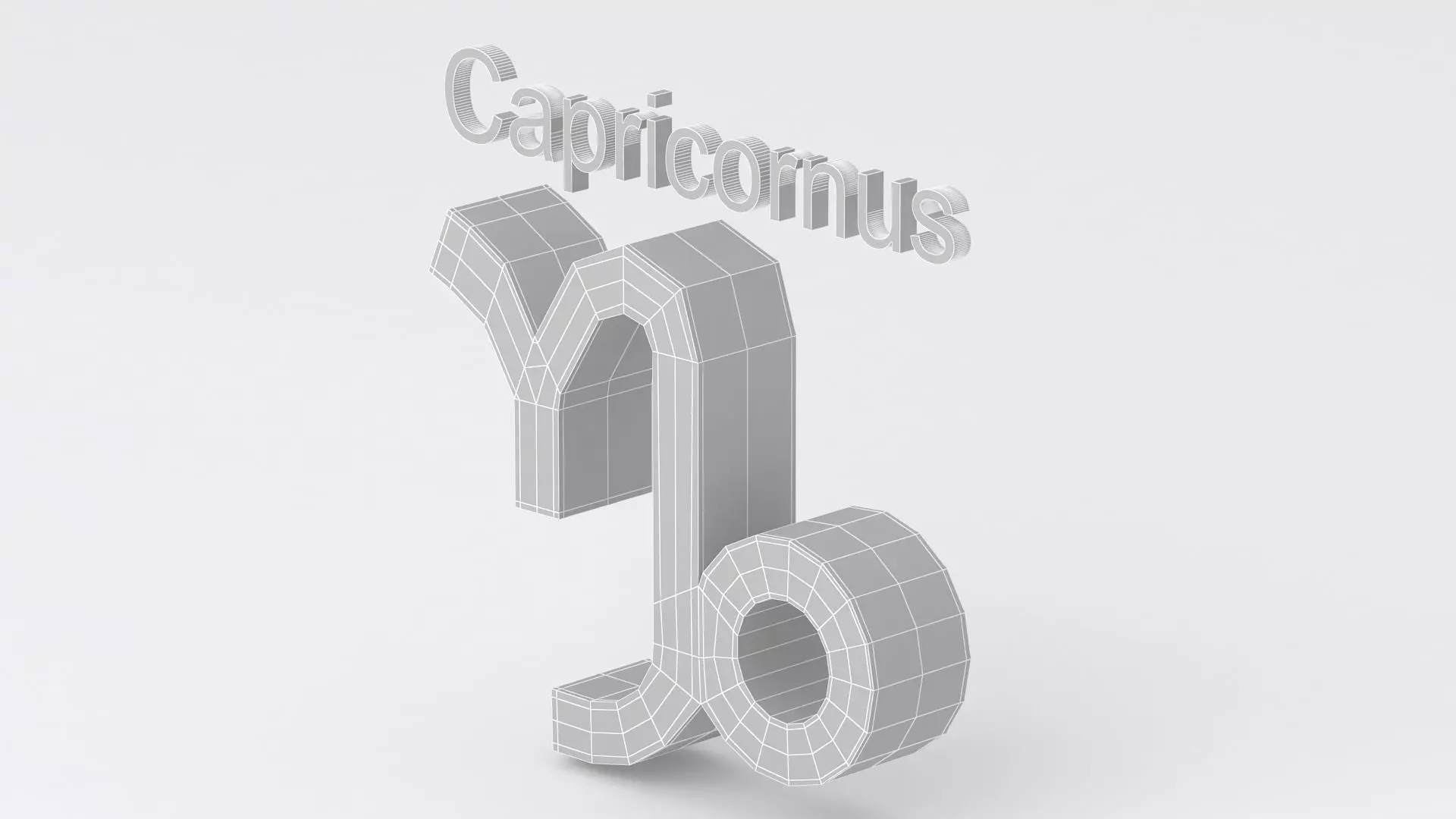 Astrological Sign capricornus 3D model_7