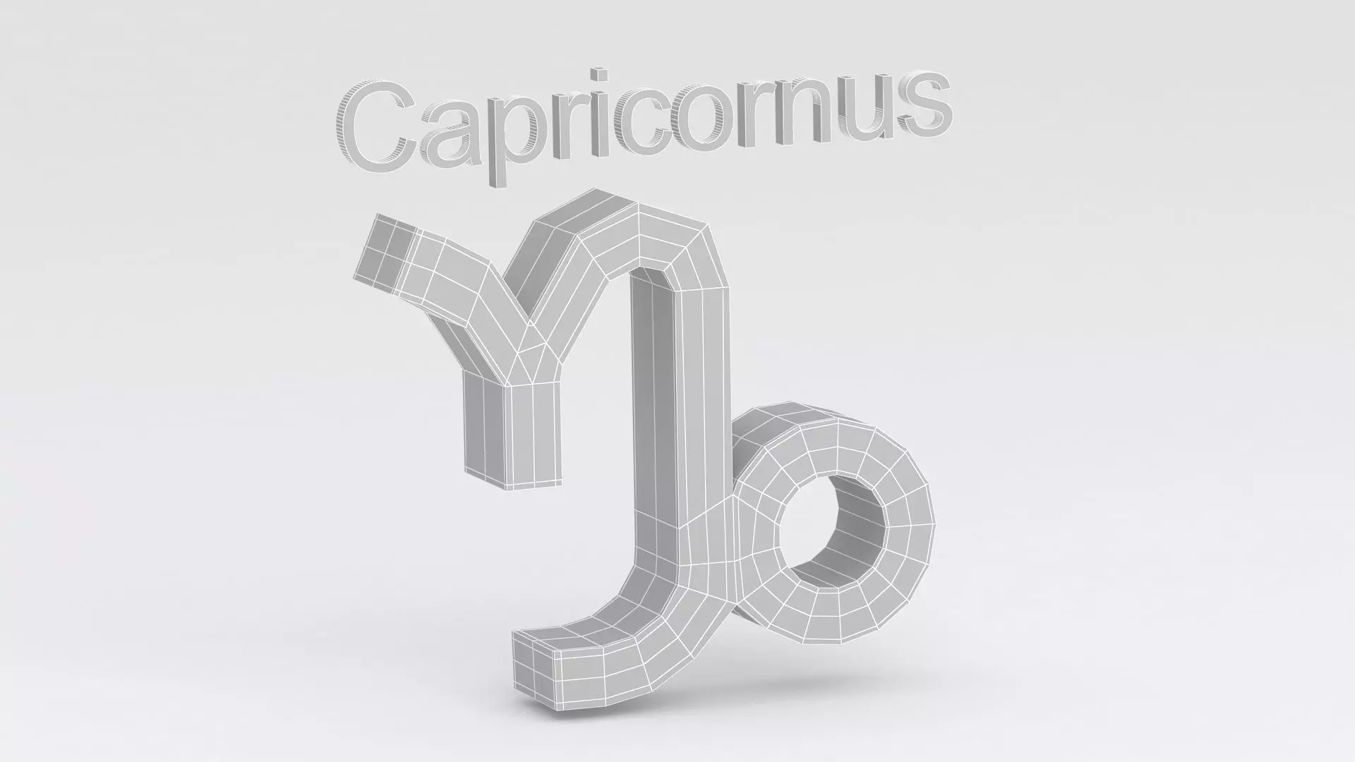 Astrological Sign capricornus 3D model_6