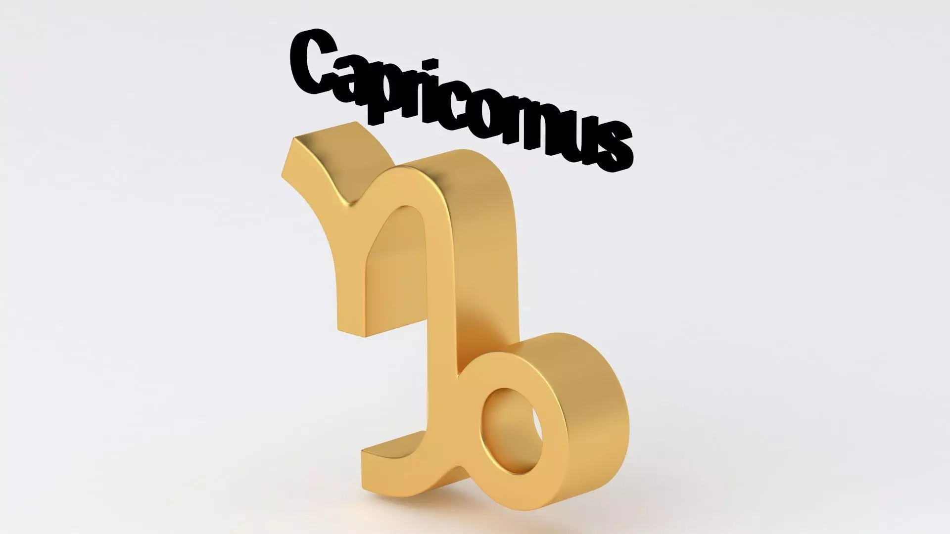 Astrological Sign capricornus 3D model_2