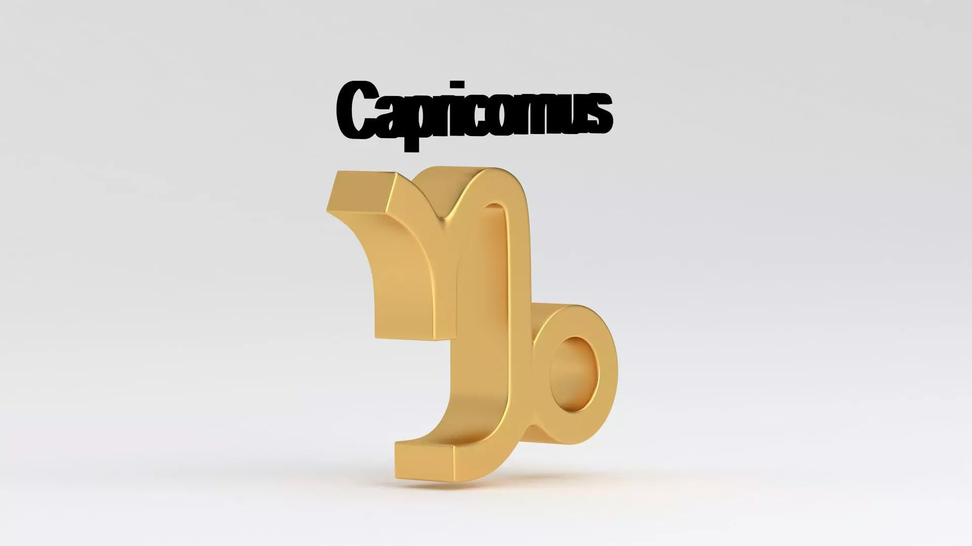 Astrological Sign capricornus 3D model_4