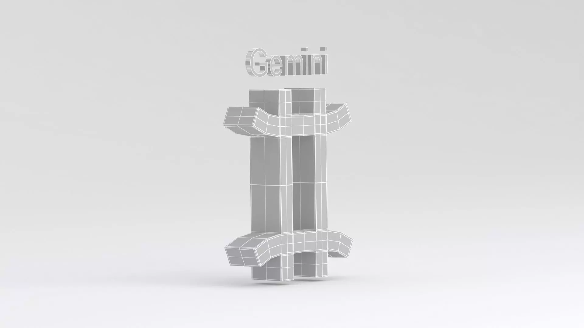 Astrological Sign gemini 3D model_9