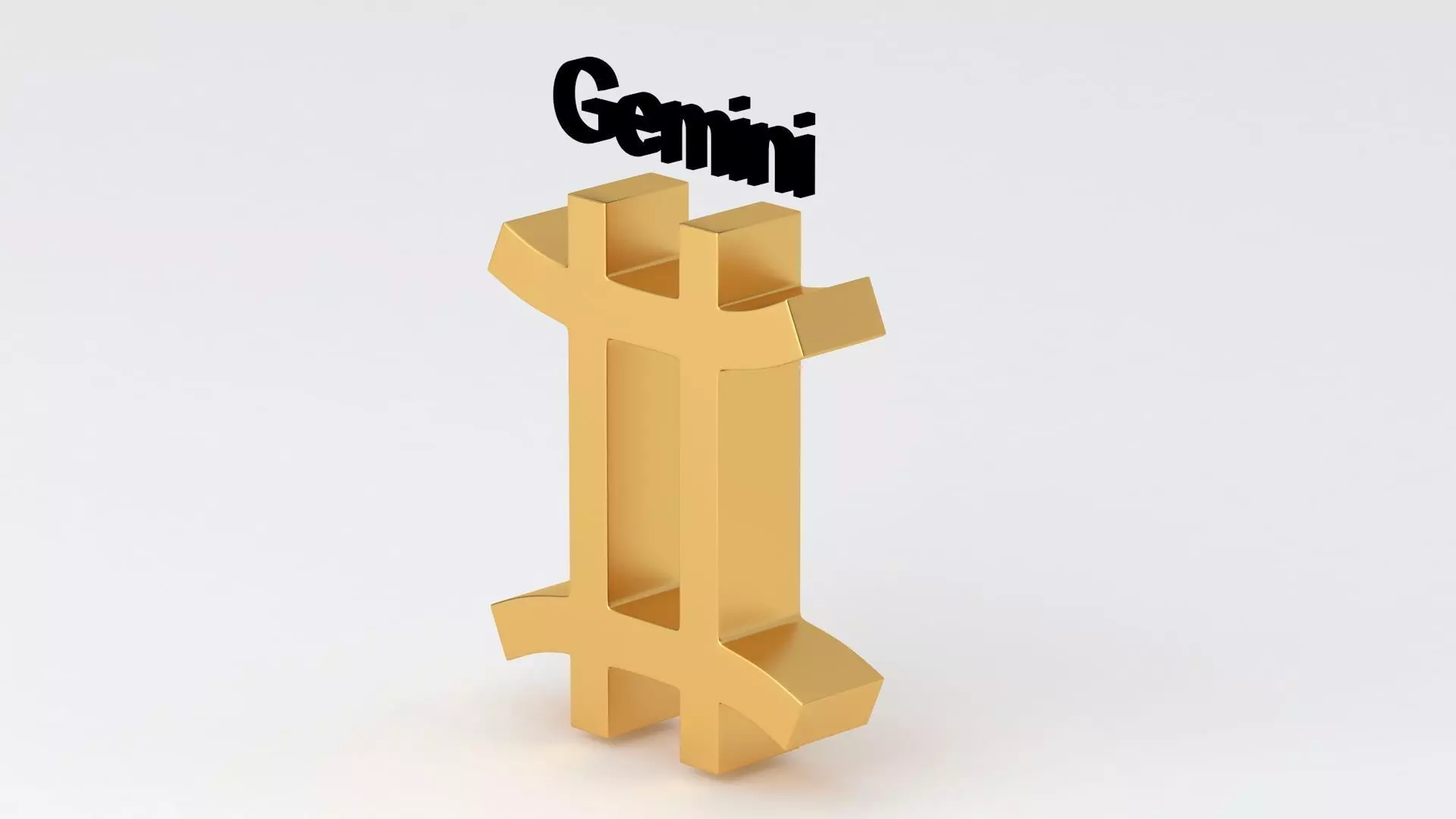 Astrological Sign gemini 3D model_2