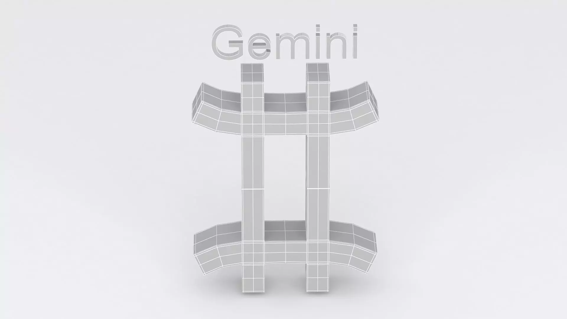 Astrological Sign gemini 3D model_8