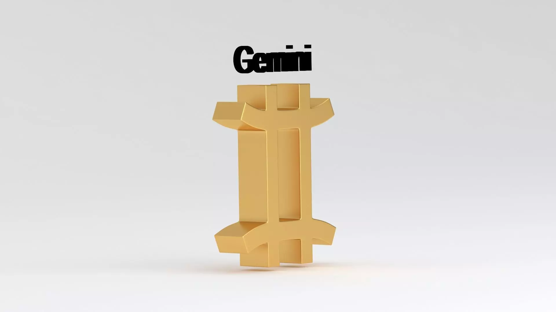 Astrological Sign gemini 3D model_4