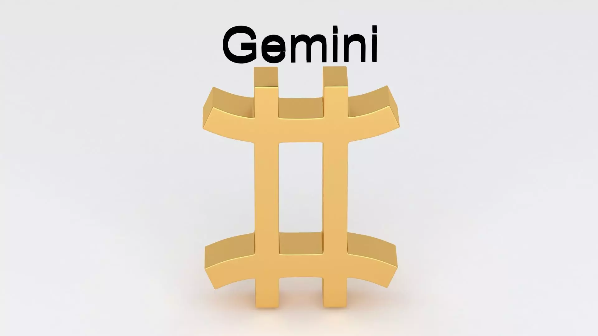Astrological Sign gemini 3D model_3