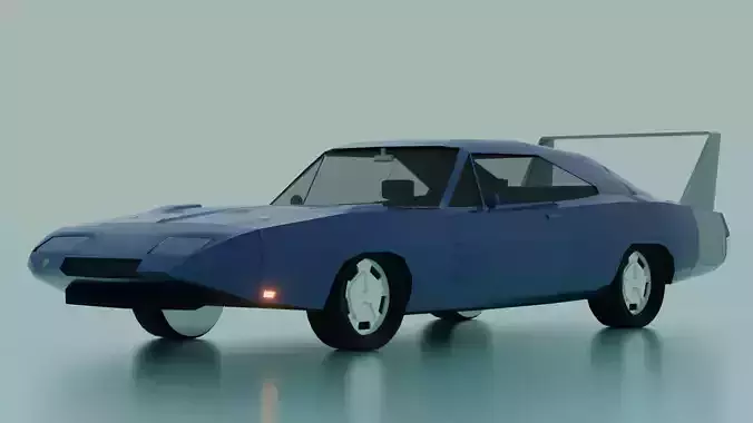 Low Poly Dodge Charger Daytona 1969
