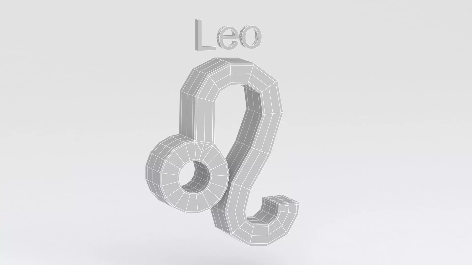 Astrological Sign leo 3D model_8