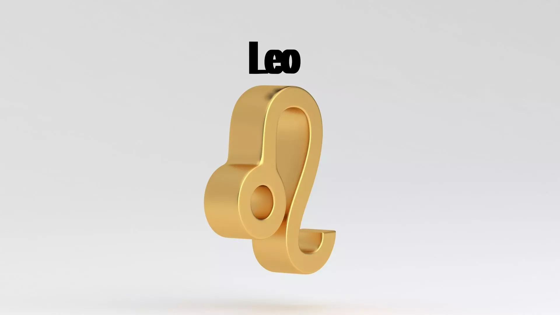 Astrological Sign leo 3D model_4
