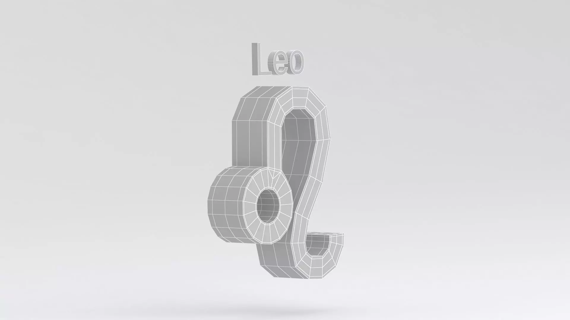 Astrological Sign leo 3D model_6