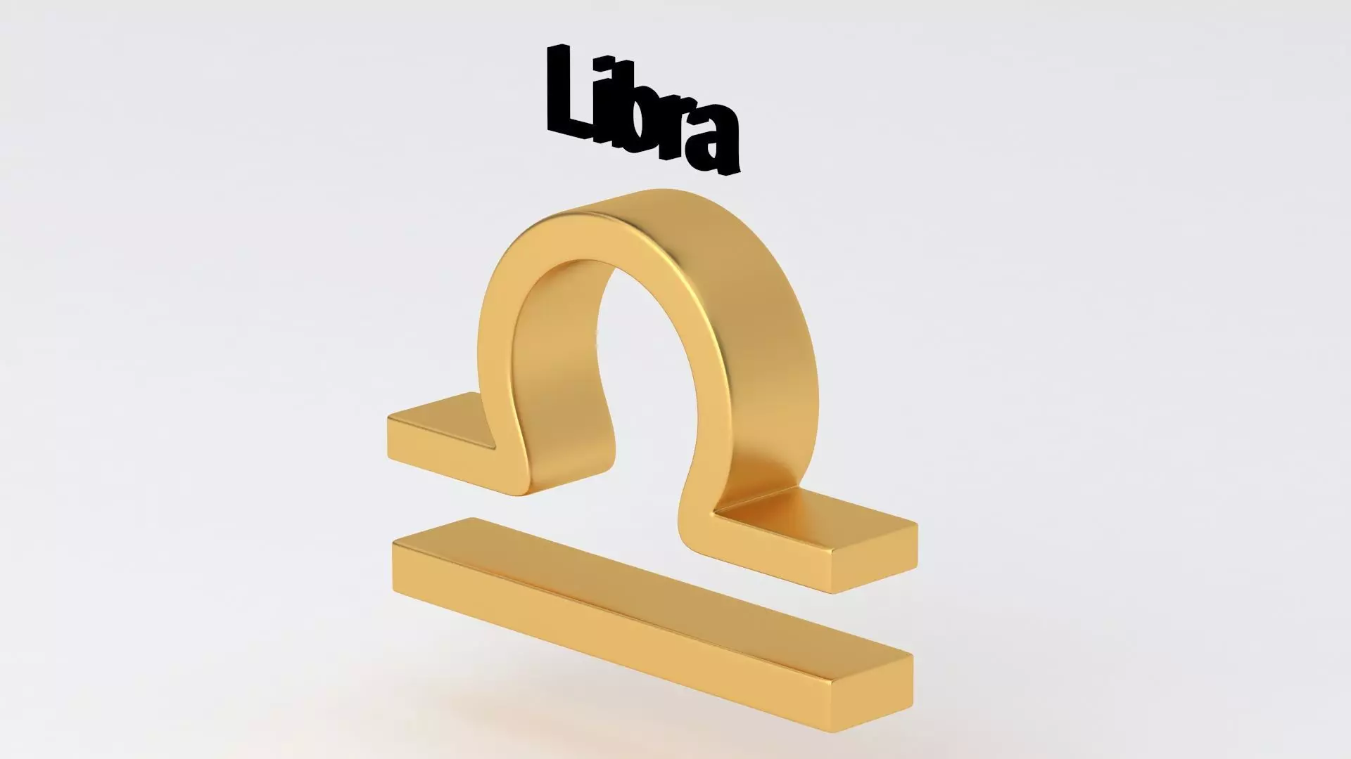Astrological Sign libra 3D model_2