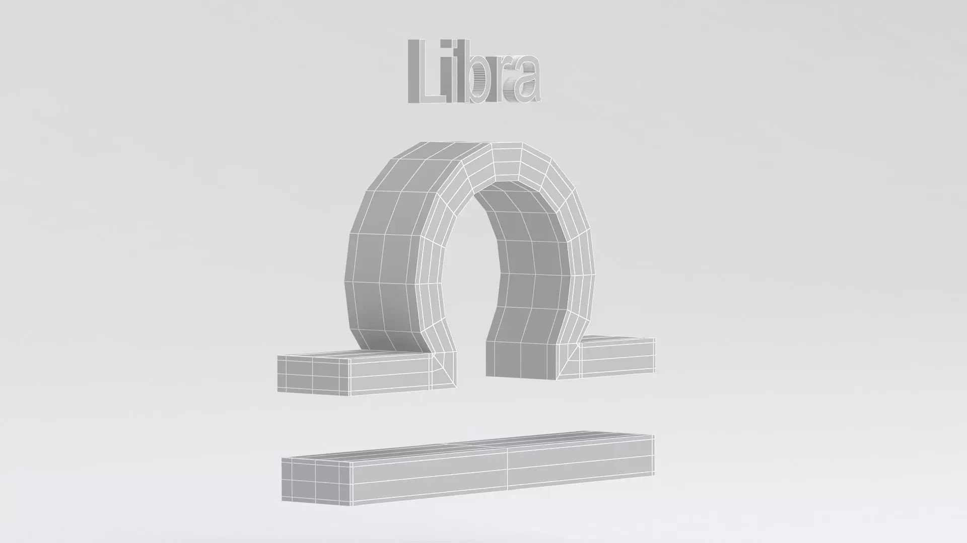 Astrological Sign libra 3D model_9