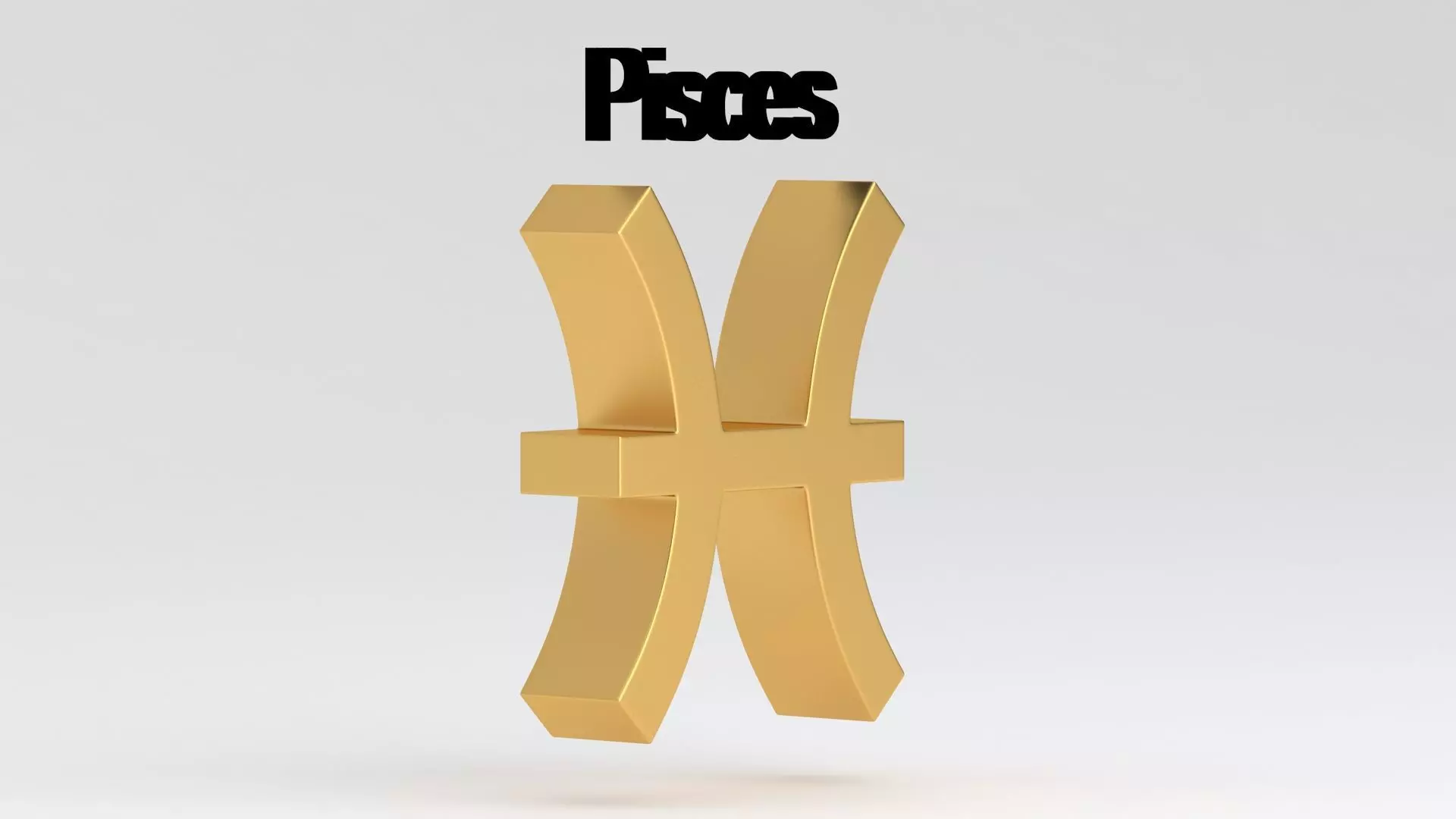 Astrological Sign pisces 3D model_4