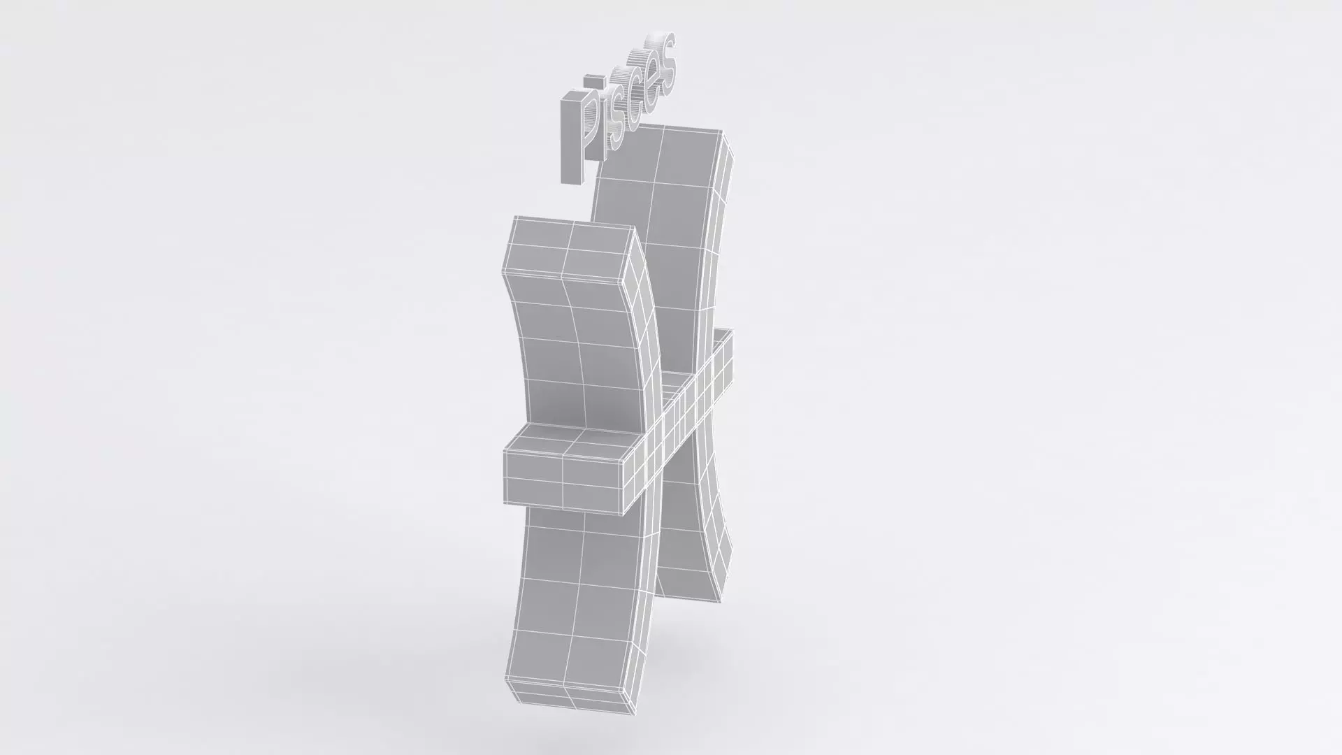 Astrological Sign pisces 3D model_10