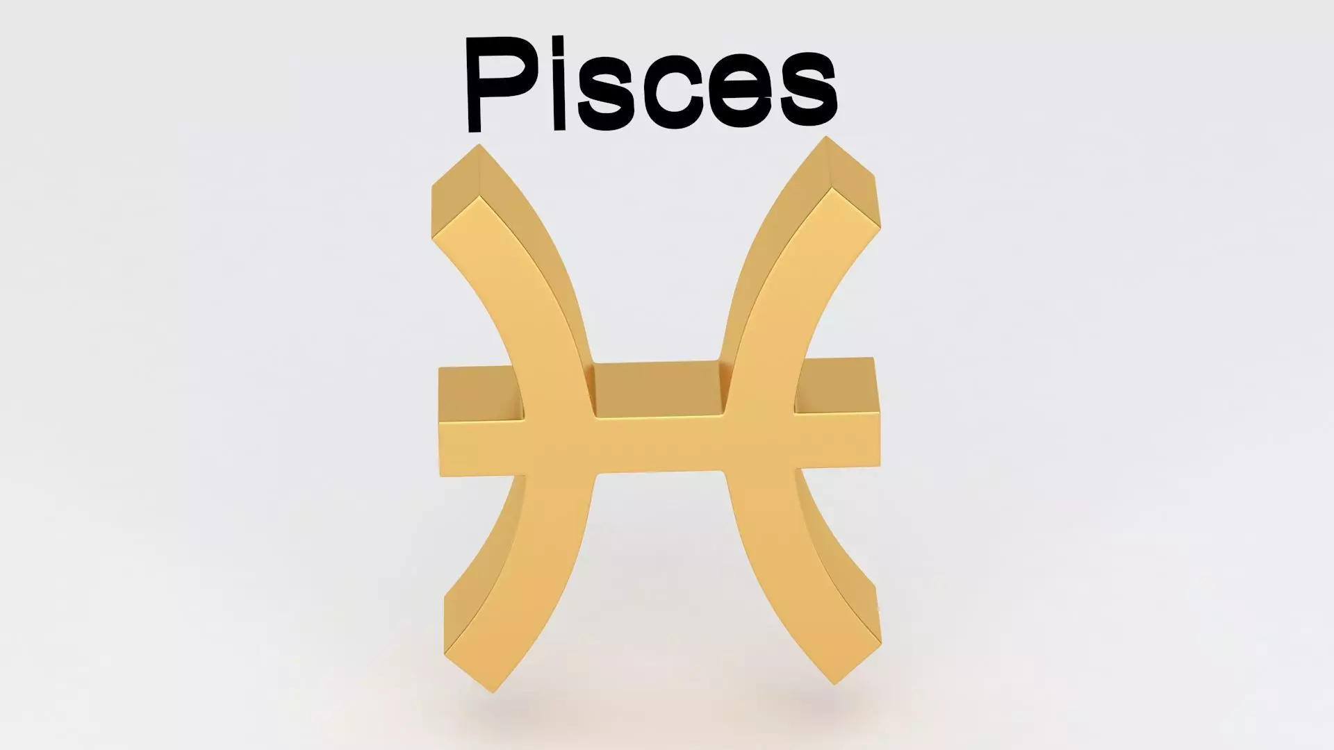 Astrological Sign pisces 3D model_3