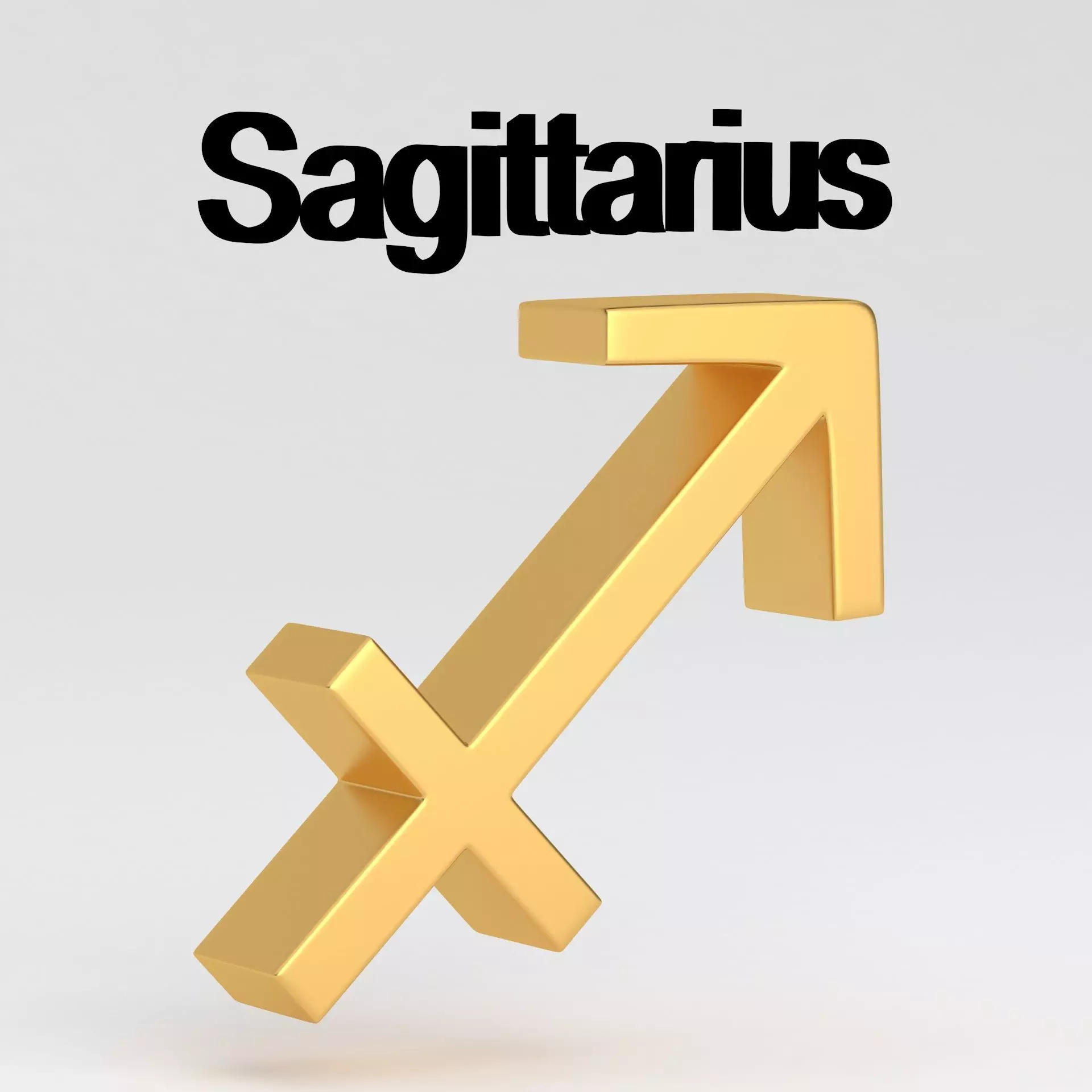Astrological Sign sagittarius 3D model_0