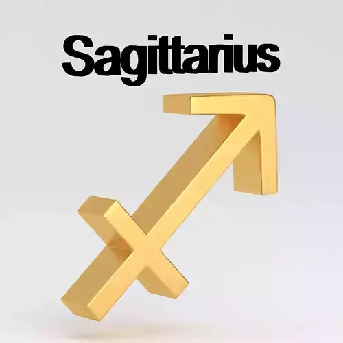 Astrological Sign sagittarius 3D model Astrological Sign sagittarius 3D model