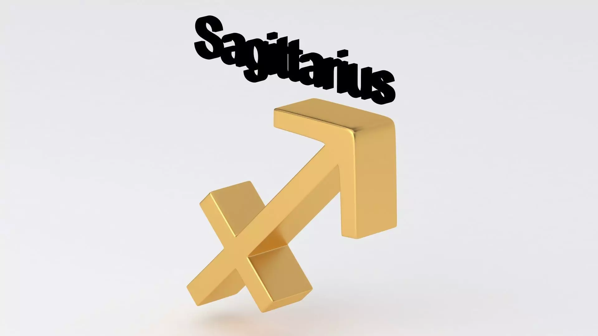 Astrological Sign sagittarius 3D model_2