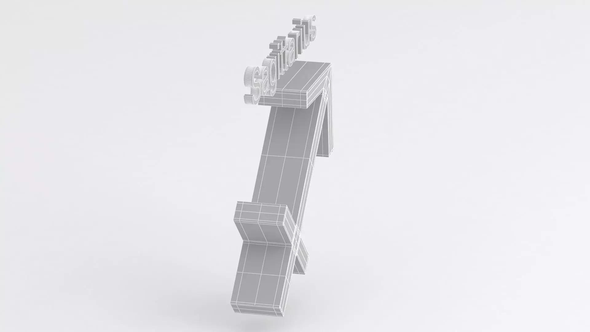 Astrological Sign sagittarius 3D model_6