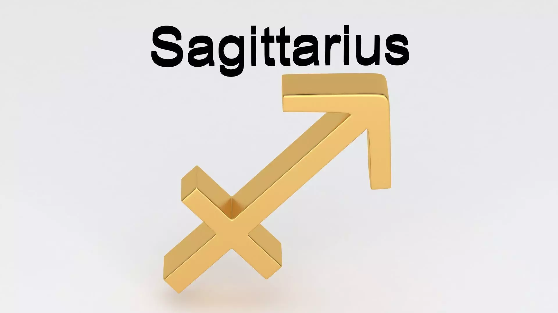 Astrological Sign sagittarius 3D model_3
