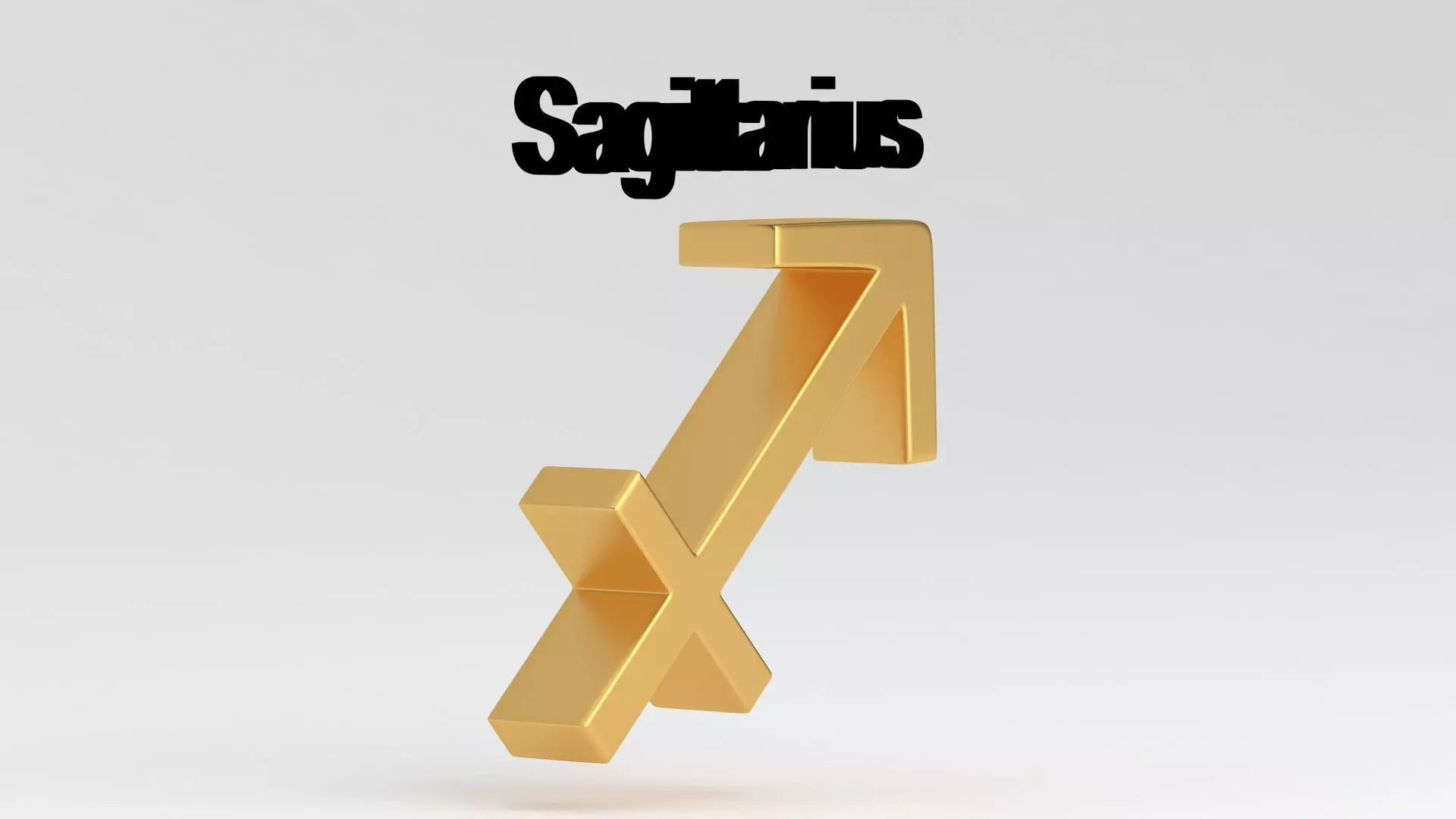 Astrological Sign sagittarius 3D model_4