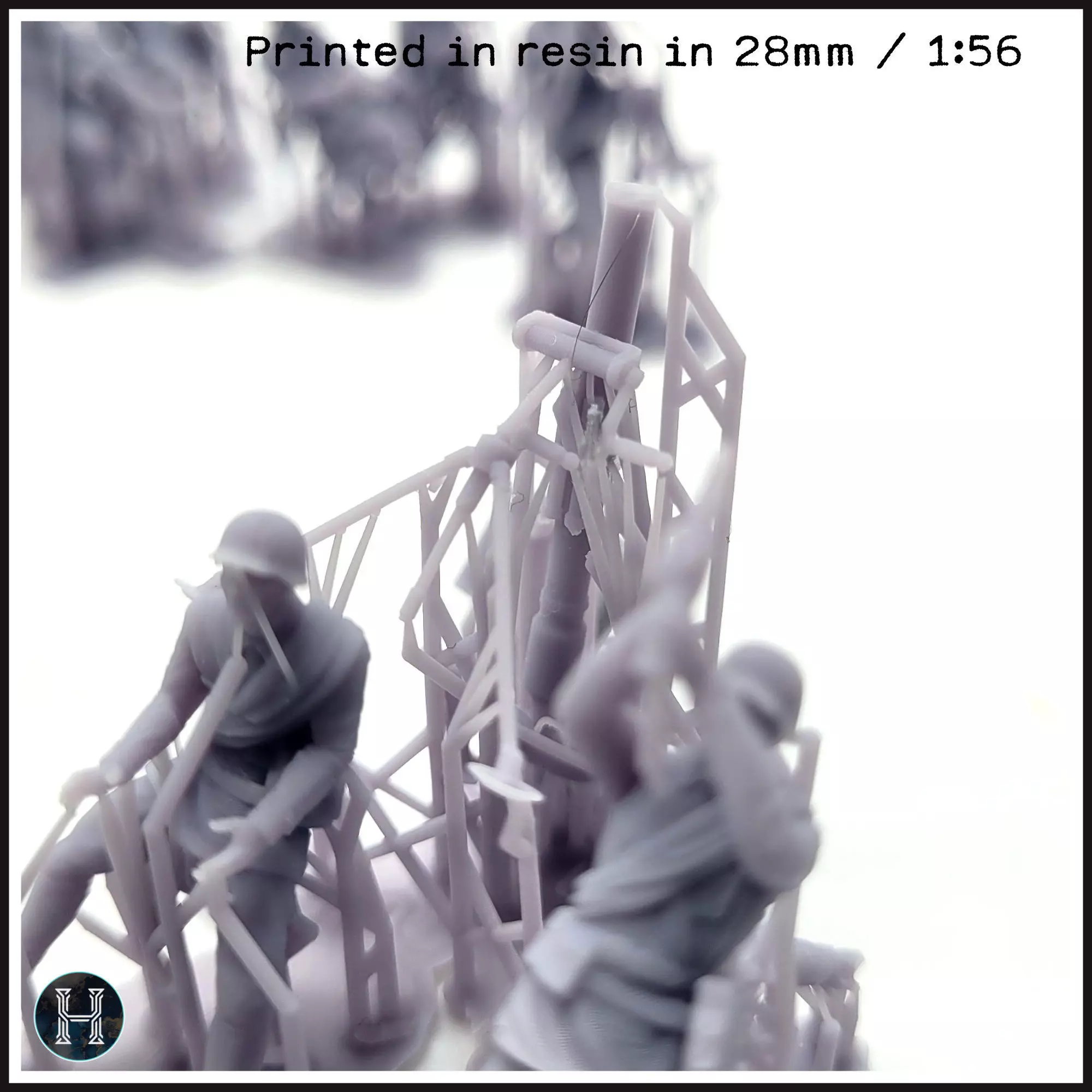 107mm M1938 Soviet heavy mortars squad with 15 crews 2 - Soviet 3D print model_14